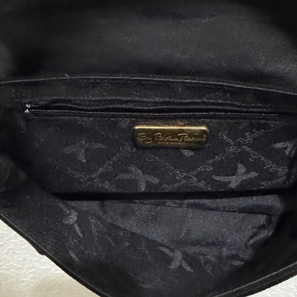 Paloma Picasso Black Suede Leather Crossbody with Gold Detail - Picture 3 of 6